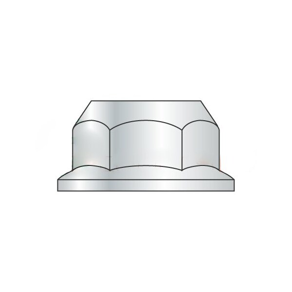 Newport Fasteners Flange Nut, M10-1.50, Class 8, Zinc Plated, 15 mm Hex Wd, 1000 PK 858197 - main